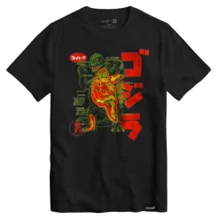 Super7 Anatomical Godzilla Vintage Black T-Shirt| Godzilla