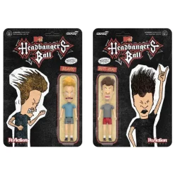 Super7 Beavis And Butt-Head Reaction Figure - Headbanger'S Ball Set Of 2| Beavis And Butt-Head