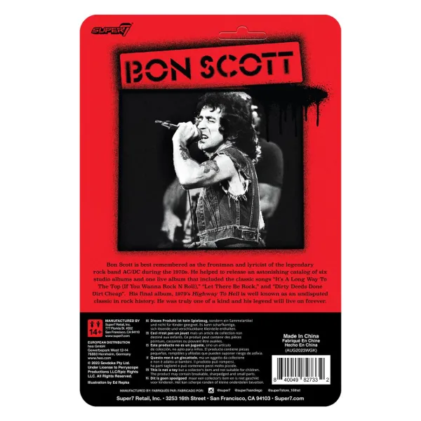 Super7 Bon Scott Reaction Figures Wave 01 - Bon Scott| Bon Scott