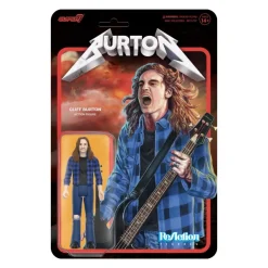 Super7 Cliff Burton Reaction Figures - Cliff Burton (Flannel Shirt)| Cliff Burton