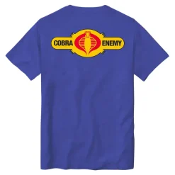 Super7 G.I. Joe Cobra Enemy T-Shirt - True Heather Blue| G.I. Joe