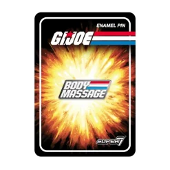 Super7 G.I. Joe Enamel Pin - Body Massage Psa| G.I. Joe