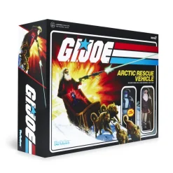 Super7 G.I. Joe Reaction Figures - Arctic Rescue Vehicle (Snake Eyes & Blind Woodsman)| G.I. Joe
