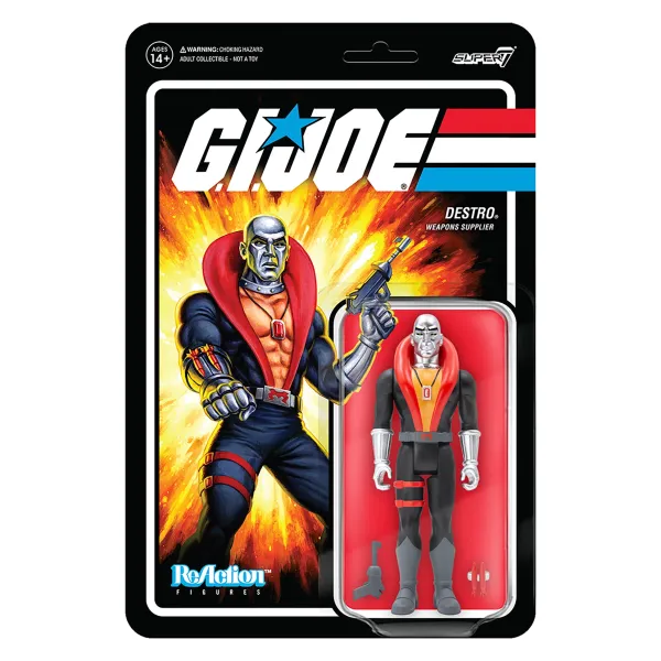 Super7 G.I. Joe Reaction Figures Wave 1 - Destro| G.I. Joe