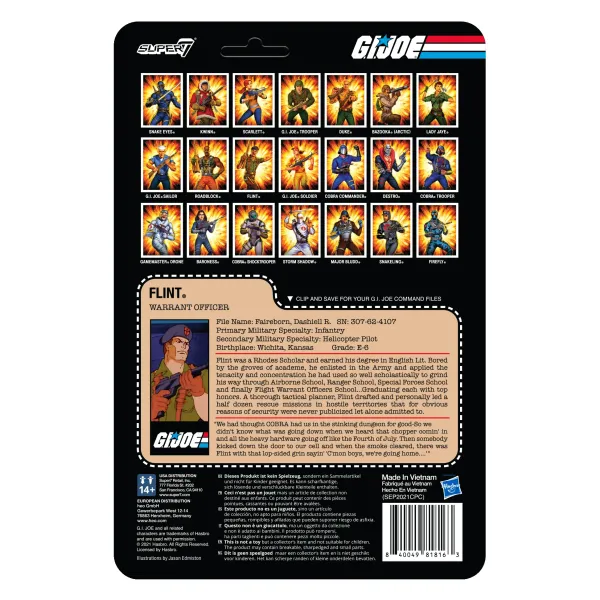 Super7 G.I. Joe Reaction Figures Wave 3 - Flint| G.I. Joe
