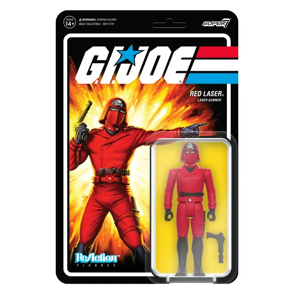 Super7 G.I. Joe Reaction Figures Wave 5 - Red Laser| G.I. Joe