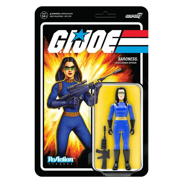 Super7 G.I. Joe Reaction Figures Wave 1 - Baroness| G.I. Joe