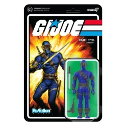 Super7 G.I. Joe Reaction Figures Wave 3 - Snake Eyes (Cartoon V2)| G.I. Joe
