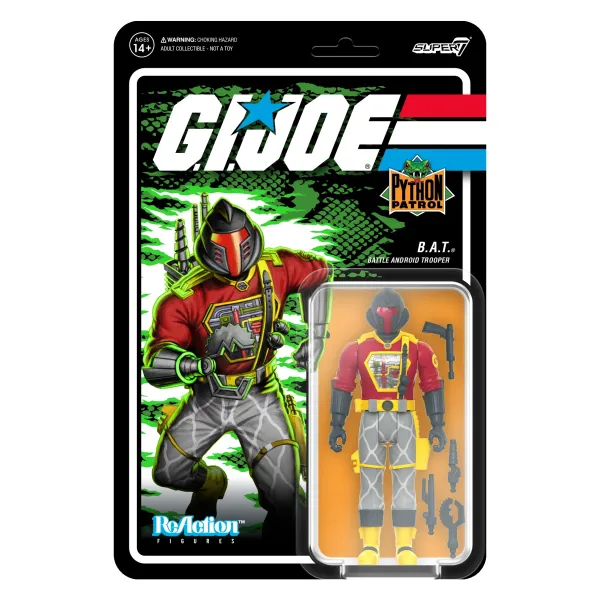 Super7 G.I. Joe Reaction Figures Wave 6 - Python Patrol Cobra B.A.T.| G.I. Joe