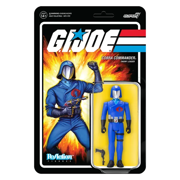 Super7 G.I. Joe Reaction Figures Wave 1 - Cobra Commander| G.I. Joe