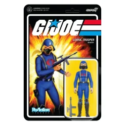 Super7 G.I. Joe Reaction Wave 4 - Cobra Female Trooper Long Blonde Hair (Pink)| G.I. Joe