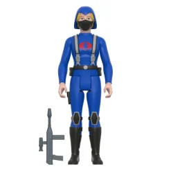 Super7 G.I. Joe Reaction Wave 4 - Cobra Female Trooper Long Blonde Hair (Pink)| G.I. Joe