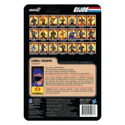 Super7 G.I. Joe Reaction Wave 4 - Cobra Female Trooper Medium Black Hair (Dk Brown)| G.I. Joe
