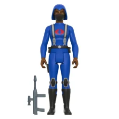 Super7 G.I. Joe Reaction Wave 4 - Cobra Female Trooper Long Black Hair (Dk Brown)| G.I. Joe