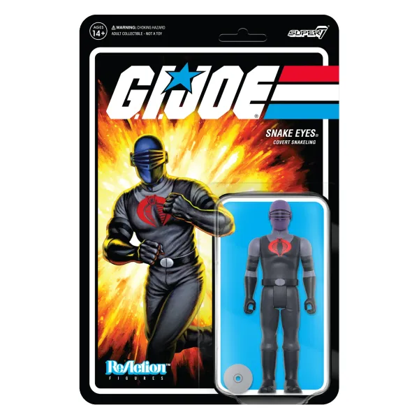 Super7 G.I. Joe Reaction Wave 4 - Snake Eyes (Pyramid Of Darkness)| G.I. Joe