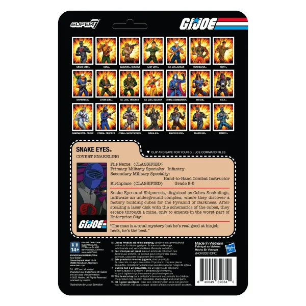 Super7 G.I. Joe Reaction Wave 4 - Snake Eyes (Pyramid Of Darkness)| G.I. Joe