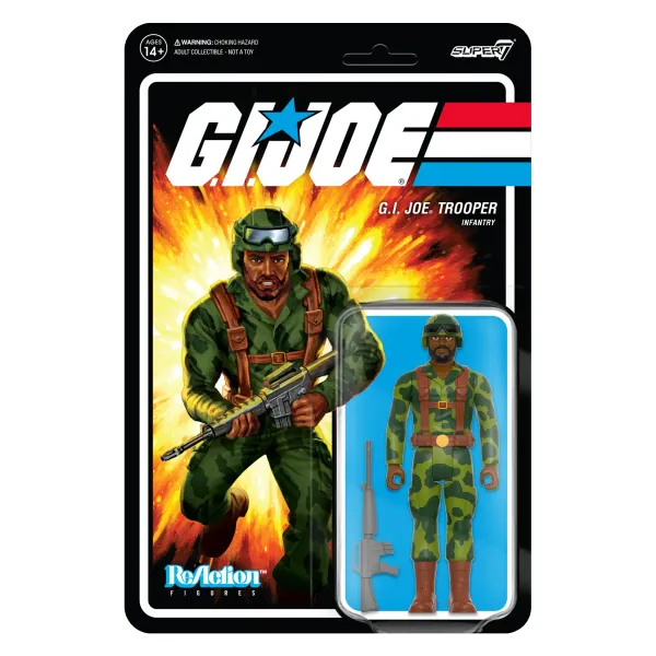 Super7 G.I. Joe Reaction Wave 4 - Trooper Beard (Dk Brown)| G.I. Joe