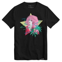 Super7 Jem And The Holograms - Jem Portrait Star - Vintage Black T-Shirt| Jem And The Holograms