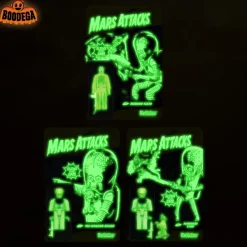 Super7 Mars Attacks Reaction Figures (Glow) Full Set| Mars Attacks