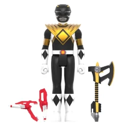 Super7 Mighty Morphin Power Rangers Reaction Figure Wave 4 - Black Ranger (Dragon Shield)| Mighty Morphin Power Rangers