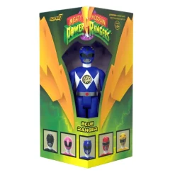 Super7 Mighty Morphin Power Rangers Reaction Sdcc 2023 - Blue Ranger [Triangle Box] [Sdcc 2023]| Mighty Morphin Power Rangers
