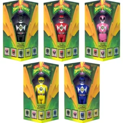 Super7 Mighty Morphin Power Rangers Reaction - Triangle Box Set Of 5| Mighty Morphin Power Rangers
