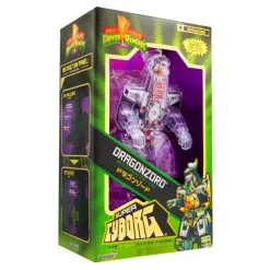 Super7 Mighty Morphin Power Rangers Super Cyborg - Dragonzord (Clear)| Mighty Morphin Power Rangers