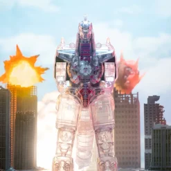 Super7 Mighty Morphin Power Rangers Super Cyborg - Dragonzord (Clear)| Mighty Morphin Power Rangers