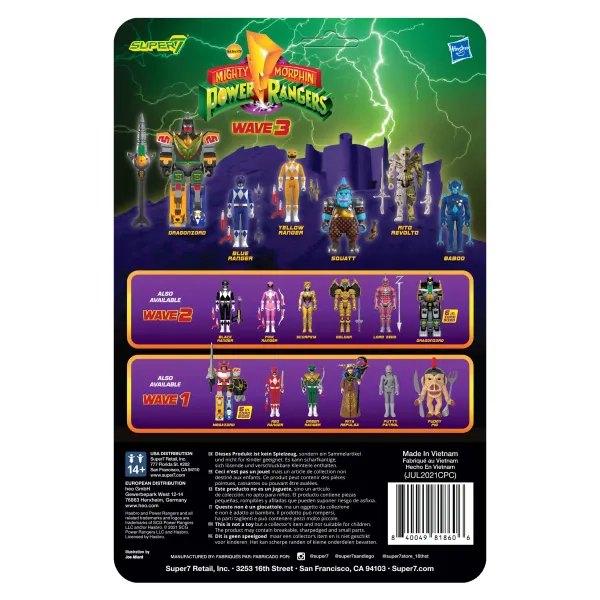 Super7 Mighty Morphin Power Rangers Reaction Figure Wave 3 - Dragonzord (Battle Mode)| Mighty Morphin Power Rangers