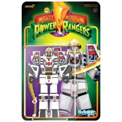 Super7 Mighty Morphin Power Rangers Reaction Figure Wave 4 - White Tigerzord (Warrior Mode)| Mighty Morphin Power Rangers
