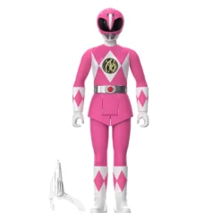 Super7 Mighty Morphin Power Rangers Reaction Sdcc 2023 - Pink Ranger [Triangle Box] [Sdcc 2023]| Mighty Morphin Power Rangers