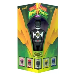 Super7 Mighty Morphin Power Rangers Reaction Sdcc 2023 - Black Ranger [Triangle Box] [Sdcc 2023]| Mighty Morphin Power Rangers