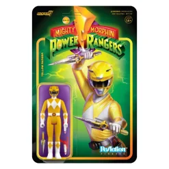 Super7 Mighty Morphin Power Rangers Reaction Figure Wave 3 - Yellow Ranger| Mighty Morphin Power Rangers