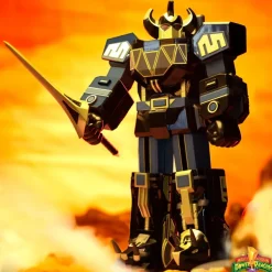 Super7 Mighty Morphin Power Rangers Super Cyborg - Megazord (Black / Gold)| Mighty Morphin Power Rangers