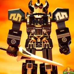 Super7 Mighty Morphin Power Rangers Super Cyborg - Megazord (Black / Gold)| Mighty Morphin Power Rangers