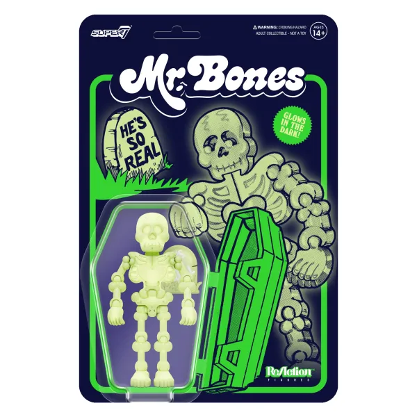 Super7 Mr. Bones Reaction - Mr. Bones (Glow)| Mr. Bones