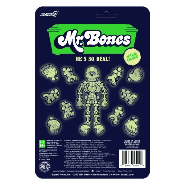 Super7 Mr. Bones Reaction - Mr. Bones (Glow)| Mr. Bones