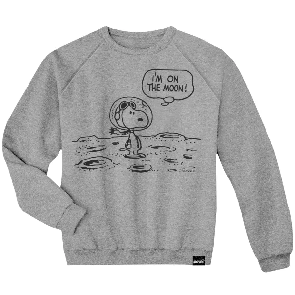 Super7 Peanuts Crewneck Sweatshirt - Snoopy On The Moon| Peanuts