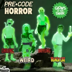 Super7 Pre-Code Horror Reaction Figures - Glow (Set Of 4)| Pre-Code Horror