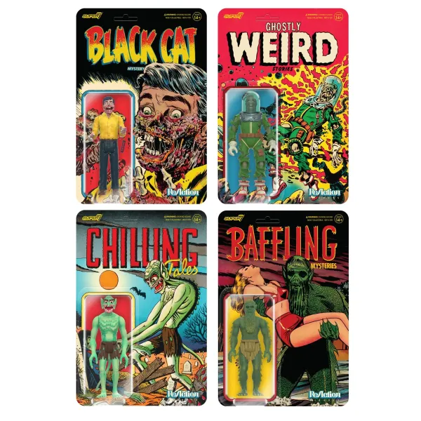 Super7 Pre-Code Horror Reaction Figures Wave 1 - Set Of 4| Pre-Code Horror