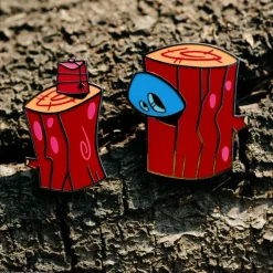 Super7 Ren & Stimpy Enamel Pin - Log! 2-Pin Set| Ren & Stimpy
