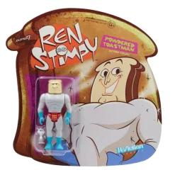 Super7 Ren & Stimpy Reaction Figure Wave 1 - Powdered Toast Man| Ren & Stimpy