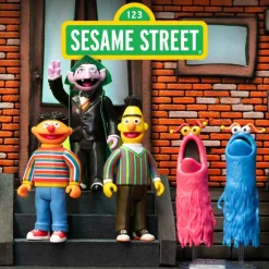Super7 Sesame Street Reaction Figures Wave 1 - Bert, Ernie, Count Von Count & Yip Yip Martians| Sesame Street
