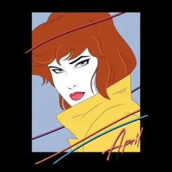 Super7 Teenage Mutant Ninja Turtles Fleece - 80S April Crewneck| Teenage Mutant Ninja Turtles