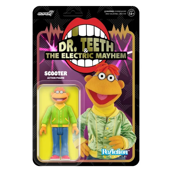 Super7 The Muppets Reaction Figures Wave 1- Electric Mayhem Band - Scooter| The Muppets