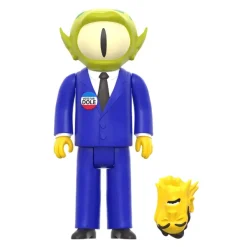 Super7 The Simpsons Reaction W3 - Treehouse Of Horror - Alien President| The Simpsons