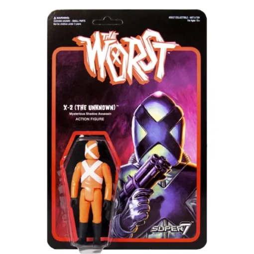 Super7 The Worst Reaction Figure - X-2 (The Unknown) Star Worst| The Worst