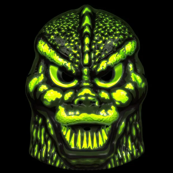 Super7 Toho Masks Set Of 3 - Mechagodzilla, Hedorah & Godzilla Glow| Godzilla