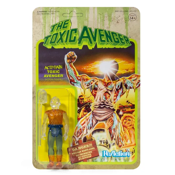 Super7 Toxic Avenger Reaction Figure - Acid Rain Toxic Avenger| Toxic Avenger & Toxic Crusaders