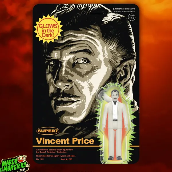 Super7 Vincent Price Reaction Figures - Vincent Price (Monster Glow)| Vincent Price